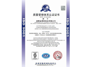 ISO9001 質量體系證書